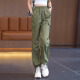 Pantalones de trabajo de Dingyuan Green American para mujeres Pantalones delgados de patas rectas delgada 2025 NUEVA CALIENCIA ALTA PANTA SPORT SPORT SPORT SECHING SECHING 9929 Red [estilo de verano] l /28 [105-115Jin [Jin equivale a 0.5 kg]]