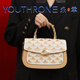 Yongxing national style new Chinese style embroidered jade dragon scale handbag 2312050-Nude Pink Beauty