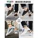Katile Krokodilschuhe Herrenschuhe 2025 Neue Ein-Fuß-Sport-Casual-Schuhe Herren Lederschuhe echte Lederweiche Sohle-Schuhe Herren Eisblau-7374n warm plus Samt 40 Standard Sportschuhe Größe Größe