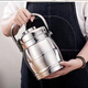 Enshousu three-layer insulated stainless steel lunch box stainless steel pot for students and office workers with meals large-capacity insulation bucket straight insulation pot 1.5 liters long-term insulation 3-5 hours