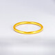 Lingmeng gold ring 999 Sansheng Sanshi couple glossy ring ring 520 gift gold-plated Valentine's Day gift for girlfriend No. 25 pure gold ring 0.3g
