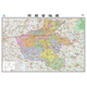 Henan Map 1068*749 mm Papierwandaufkleber 2025 Gelände und Transportkarte der Region