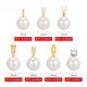 Fat Donglai same style pearl pendant without chain shell beads single 925 silver necklace accessories fresh water separate pendant Style 1--gold buckle (XL100646)
