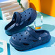 Crocs children's slippers boys and girls sandals girls non-slip middle and large children's shoes baby beach 2025 new style blue 24-25
