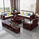 Wenting Yayuan Solid Wood Sofa Living Room New Chinese-style Storage Guifei Fabric Combination Light Luxury Small Apartment Furniture 9906 1+1+3+ Drawer Coffee Table [Storage] Cotton and linen cover