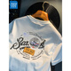 Jeanswest White T-Shirt Herren Sommer Neuer hochwertiger Trend gedrucktes T-Shirt American Light Luxury Xinjiang Baumwolle Komfortable Kurzärmlinge T-Shirt White [JSW9906 White] M geeignet für 90-108jin [Jin gleich 0,5 kg] Verschleiß tragen