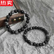 QNIZ Hong Kong and Macao light luxury high-end quality obsidian bracelet for girls ethnic style high-end simple niche bracelet beads for men thin bracelet