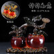 Xixi Taitai's creative color-changing persimmon tea pet can raise simulated fruit boutique high-end God of Wealth tea set ornaments tea tray decoration tea toy color-changing persimmon-good persimmon in pairs