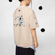 
Adidas (adidas) children's clothing girls T-shirt 25 summer 101 spot dog joint branded style embellished bow children's pure cotton short sleeve KG6626 KG6626 Miracle quartz 130 (tag 128)