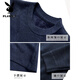 Playboy (PLAYBOY) Daddy's autumn and winter clothes plus velvet thickened sweater for middle-aged men's warm knitted base shirt middle-aged and elderly grandfather's top 12805 black grey [added velvet] thickened XL 52 130-145Jin [Jin equals 0.5 kg]