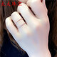 YIBIY Mrs. Jewelry Store's new women's 14k gold color gold ring shiny rose gold zircon ring row of rings for best friends, women's size 11