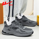 Pull back official men's shoes sports dad shoes men's 2025 autumn new casual mesh shoes men's dark gray 40