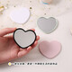 Love Makeup Mirror New Cute Love Simple Mirror ins Portable Love Student Face Value LED Portable Mirror Makeup Mirror White