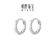 Ming brand jewelry platinum Pt950 white gold platinum crystal broken light earrings gift for women BFH0118 platinum earrings about 2.51 grams