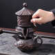 Haofeng 2025 new complete set of purple clay kung fu tea set household purple clay teapot cover bowl tea cup as a souvenir gift