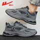 Pull back official men's shoes sports dad shoes men's 2025 autumn new casual mesh shoes men's dark gray 40