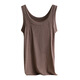 Yalu brand threaded cotton camisole women's outer wear slimming large size camisole inner wear bottoming shirt bottoming vest for women 1478# Gray XL 130-150Jin Jin equals 0.5 kg