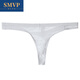 SMVP transparent underwear for men Junye mesh elephant trunk thong sexy breathable unobstructed bullet separation men white M