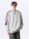 OEMG Hoodless Round Neck Sweatshirt Men's Spring, Autumn and Winter New American Style Long Sleeve Couple Couple White Gray High Quality XL Recommended 110-130Jin Jin is equal to 0.5 kg