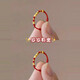 BJYL gold red rope ring every year for women, zodiac year hand-woven 2026 new fortune transfer bead ring gift, gold red rope ring every year