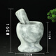 An Junsheng's natural artifact stone garlic pounder stone mortar household garlic jar press garlic press bowl pounding mortar (stone mortar + garlic hammer) fine snowflake white set fine stone mortar natural - raw ore master carving
