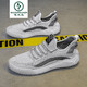 Woodpecker brand high-end spring and summer new men's shoes for summer breathable 2025 new flying thin mesh shoes for men's mesh casual 9893 gray 39