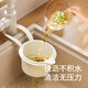 Enjoyment House Hanging Kitchen Sink Drain Basket Sink Artifact Household Dishwashing Sink Leftovers Filter Basket Kitchen Waste Residue White Press and Pour