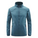 Ice silk quick-drying sun protection clothing men's skin clothing men's summer thin stand-up collar fishing outdoor jacket light gray 2XL