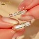 China Gold (CHINA GOLD) pure silver ring for men and women, a pair of rings, a pair of rings, a 520 Valentine's Day birthday gift for your girlfriend, Jianjia and Bailu rings, a pair of rings for couples