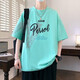 La misma camisa de manga corta de Summer de Yilan para niños y estudiantes de secundaria de secundaria, adolescentes de algodón puro, adolescentes sueltos, camiseta suelta 693 blancos de calidad de manga corta de una sola pieza M 70-90Jin [Jin equivale a 0.5 kg]