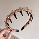 Crystal headband light luxury women's 2025 new high-ceiling hair hole headband high-end hairpin headwear practical birthday gift