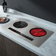Entusiasta buena esposa Acero inoxidable 4400W Alta potencia Feroz Cocina de inducción plana de doble cabezal Estufa de cerámica eléctrica Freír en el hogar Escritorio Estufa integrada integrada Interacción inteligente persona-computadora Ahorro de energía Paquete de acero inoxidable - Izquierda Plana Electromagnética 3500W Derecha Plana Eléctrica Cerámica 3500W Somatosensorial inteligente (Control mutuo 4400W)