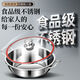 Stainless steel hot pot pot, special pot for hot pot, restaurant store commercial induction cooker, universal mandarin duck pot, large capacity clear soup pot 32CM thickened, mandarin duck without lid, universal induction cooker 32cm