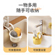 Enjoyment House Hanging Kitchen Sink Drain Basket Sink Artifact Household Dishwashing Sink Leftovers Filter Basket Kitchen Waste Residue White Press and Pour