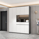 Gabinete lateral, gabinete alto, gabinete de vinos integrado, sala de estar contra la pared, gabinete de almacenamiento de té moderno simple, gabinete de almacenamiento, estilo 12158*400*200 SF Express Upstairs Bag
