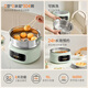 Joyoung electric steamer electric cooking pot electric hot pot household steamed bun steamed crab pot 15L large capacity electric heating pot split removable and washable 304 bottom pot multi-functional multi-purpose pot GZ781