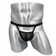 Slutty men's double thong M tight sexy personality breathable transparent hip mesh men's underwear a pair of white 90-160Jin Jin is equal to 0.5kg, inner wear