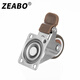 Zuobo caster 1.5 inch flat type universal wheel with brake TPE synthetic rubber pulley with bearing pulley 4 pieces