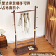 Wenna solid wood coat rack small floor-standing bedroom coat rack office living room home indoor vertical clothes hanger