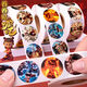 Nezha Demon Children's Sea Sticker Roll Sticker Girl Children's Sticker Ao Bing Ao Guang Expression Package Reward Cartoon Decoration Nezha Roll Sticker NZ5012 Volume 1,000 pictures in total