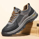 Genuine leather men's shoes spring new outdoor hiking hiking shoes breathable men's casual dad shoes comfortable sports shoes men B9880 gray 44
