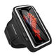Shijanu new product running mobile phone arm bag outdoor sports fitness unisex 7-inch wrist bag arm bag Double Eleven classic black_7-inch universal