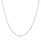 Mengjinyuan platinum necklace cross chain pressed plain chain clavicle chain men and women same style as a birthday gift for girlfriend, weight about 2.55g, chain length 45cm