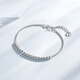 Chao Acer Sparkling Sugar Cube Platinum Bracelet for Women PT950 Hand Jewelry Stacked as a Gift from All Directions Priced Labor Cost 460 Yuan 4.35g, Chain Length Approximately 16cm + Tail Chain