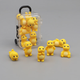 Mini cartoon little milk dragon glowing gadget doll ornaments desktop car toys and small gifts for children. Luminous cute little milk dragon 30 packages