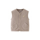 Mini Bara pure cotton children's thermal vest for boys and girls, inside and outside vest, autumn 2025, camel 50101 80