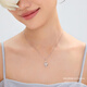 Lukfook Jewelry Platinum 950 heart-shaped platinum pendant for women, sparkling like a diamond, without necklace Price A03TBPP0001 1.83 grams (including labor cost 145 yuan)