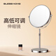 European-style lift-adjustable height-adjustable desktop double-sided dressing magnifying mirror telescopic mirror beauty mirror bright silver 6 inches double plane
