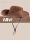Liangxu American retro western style Zhang Xinyu cowboy hat women's summer outdoor mountaineering large brim sun hat sun protection hat brown 1#