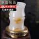 Jishanyuan Jade Natural Broty Bisher Ornament Study Decoration Decoration Regalo de estilo chino para hombres Promoción Botella de bambú Presente con base de latón-B12811